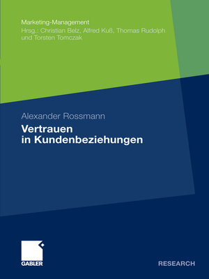cover image of Vertrauen in Kundenbeziehungen